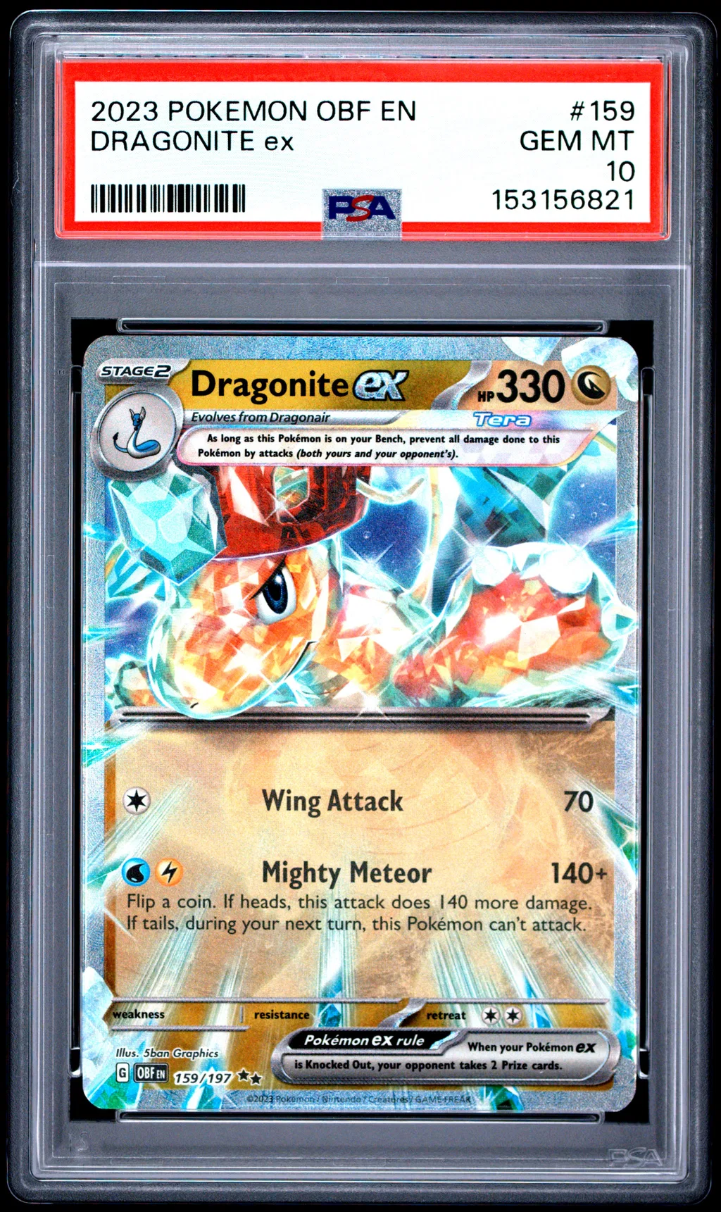 Dragonite EX card artwork