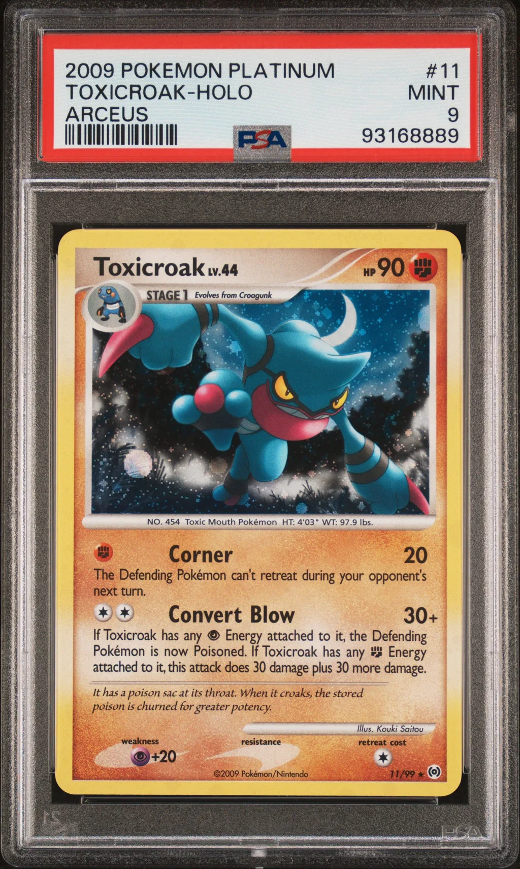 Toxicroak-Holo card artwork