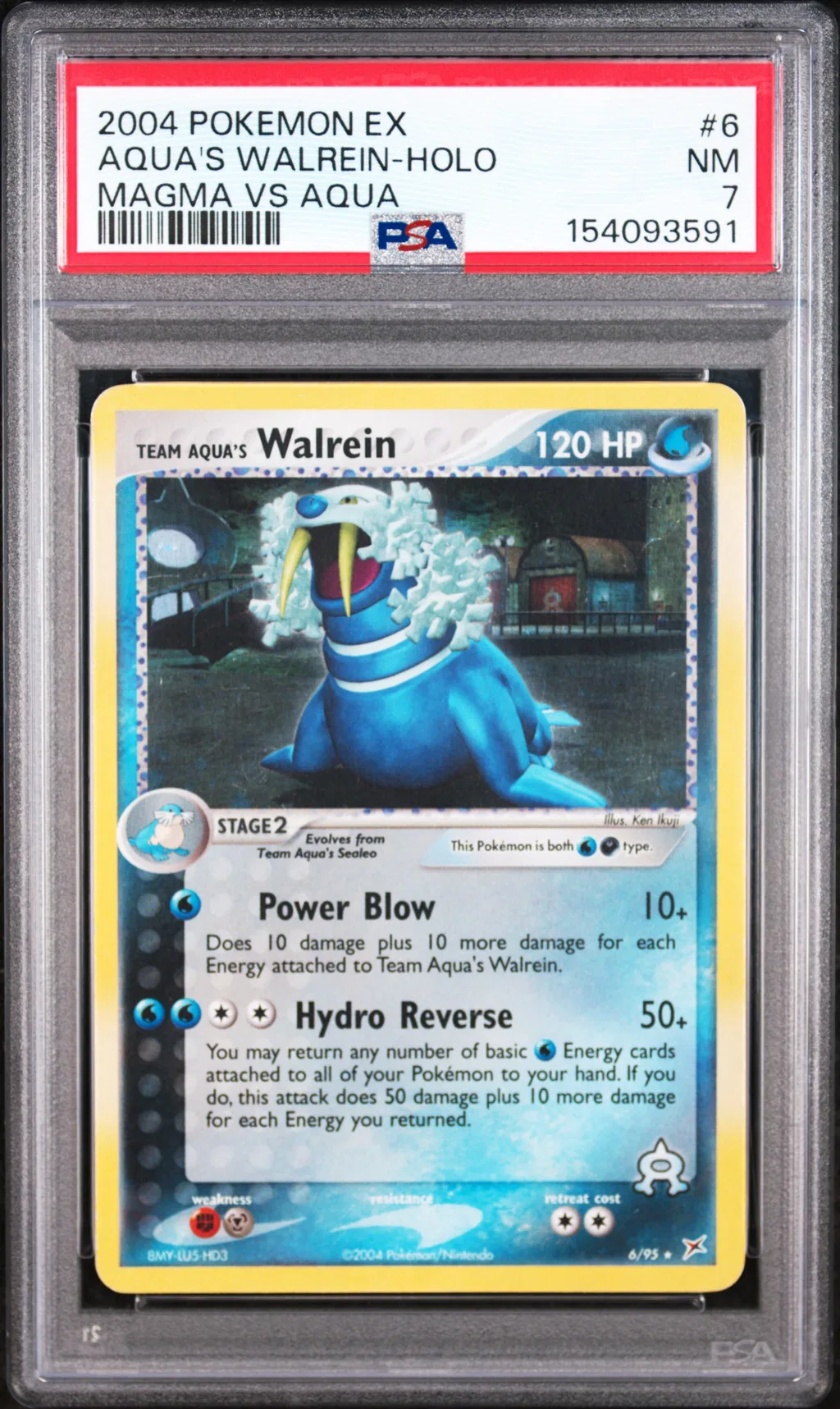 Team Aqua's Walrein-Holo card artwork