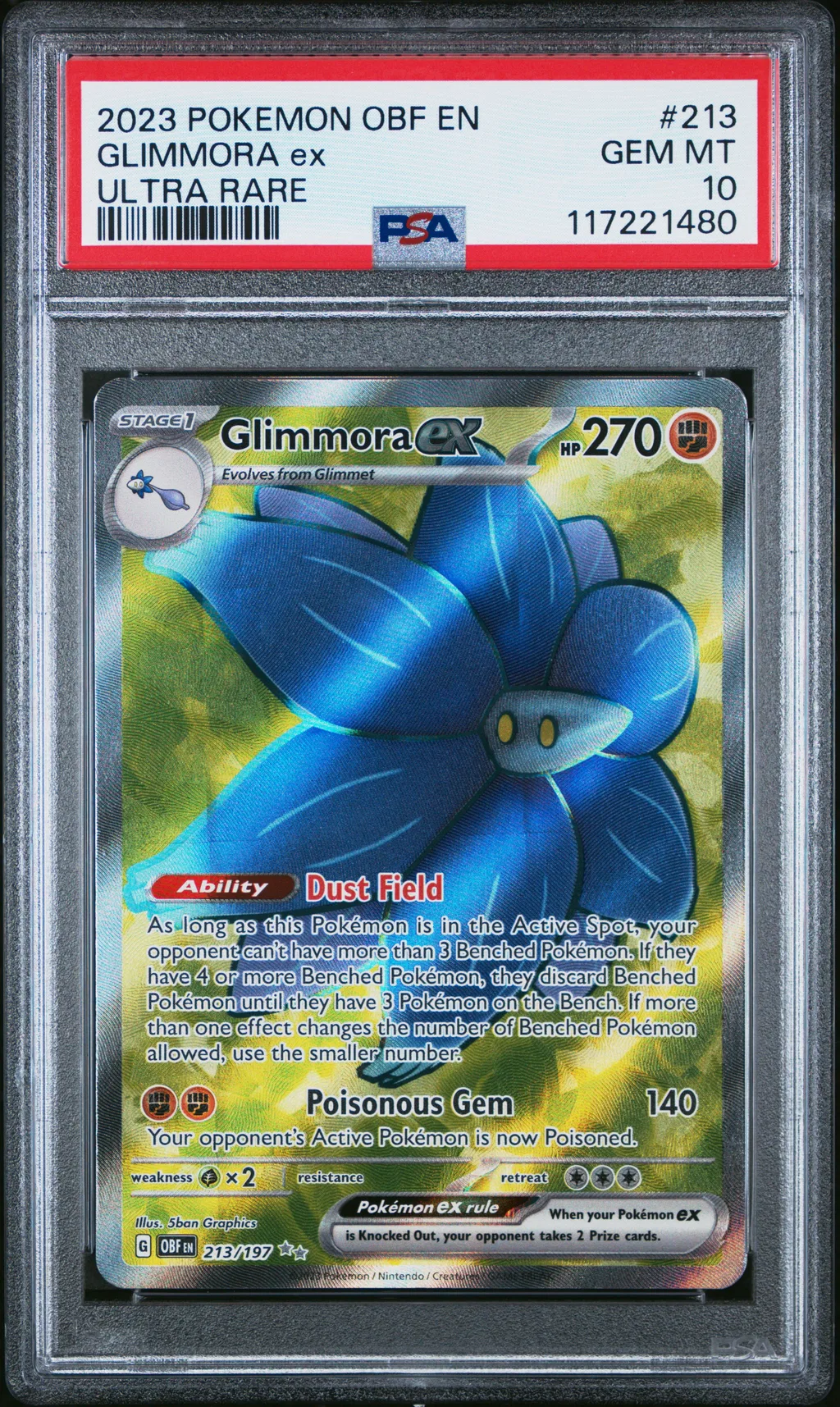 Glimmora EX card artwork