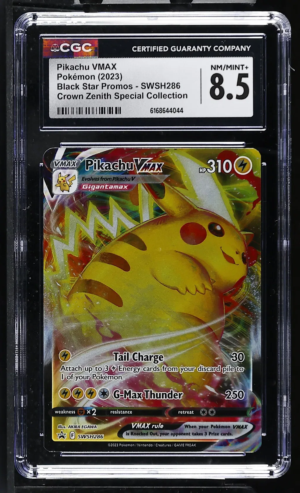 2023 #Swsh286 Pikachu Vmax CGC 8.5 Black Star Promos - Sword & Shield - English