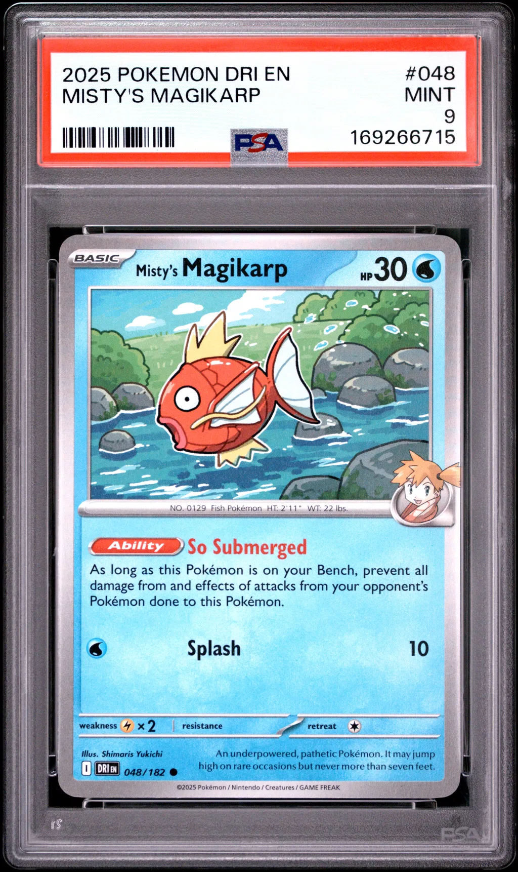 Misty's Magikarp card artwork