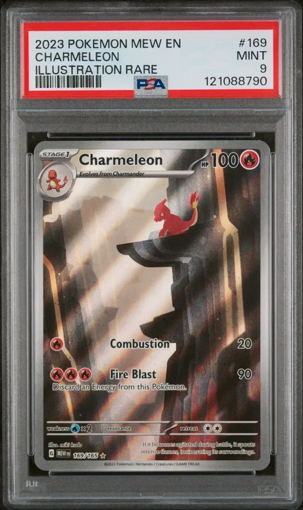 2023 #169 Charmeleon PSA 9 Mew En-151