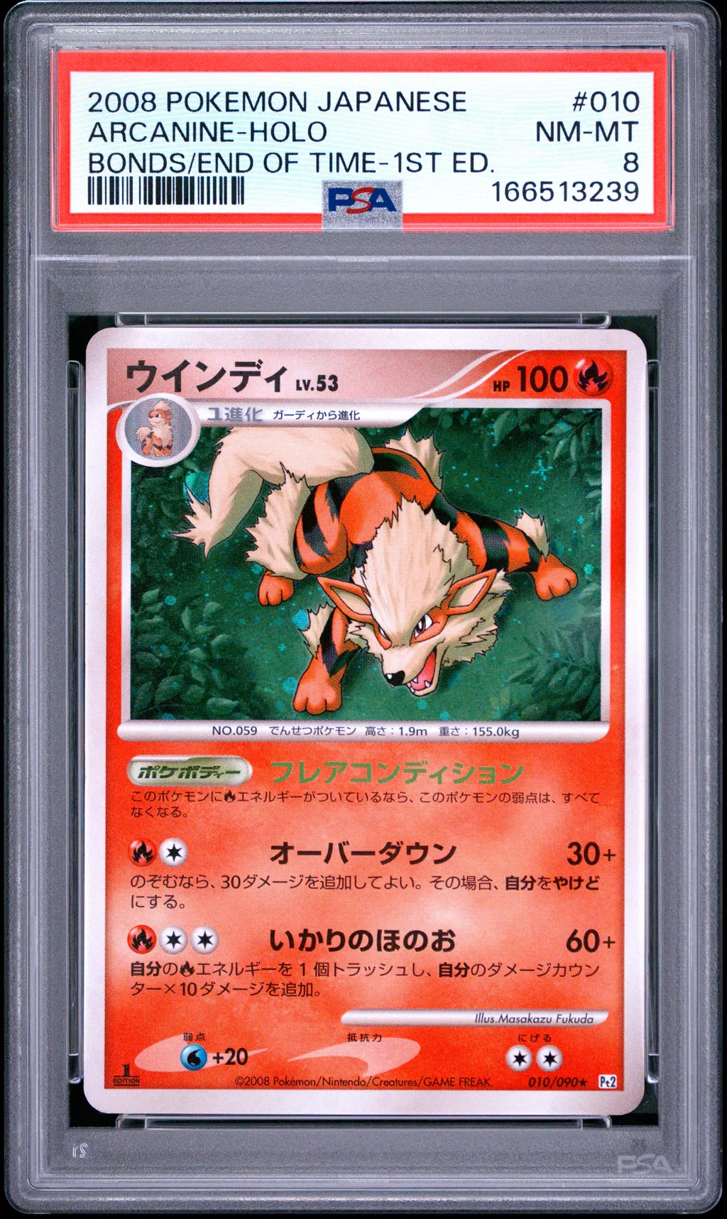 Arcanine-Holo card artwork