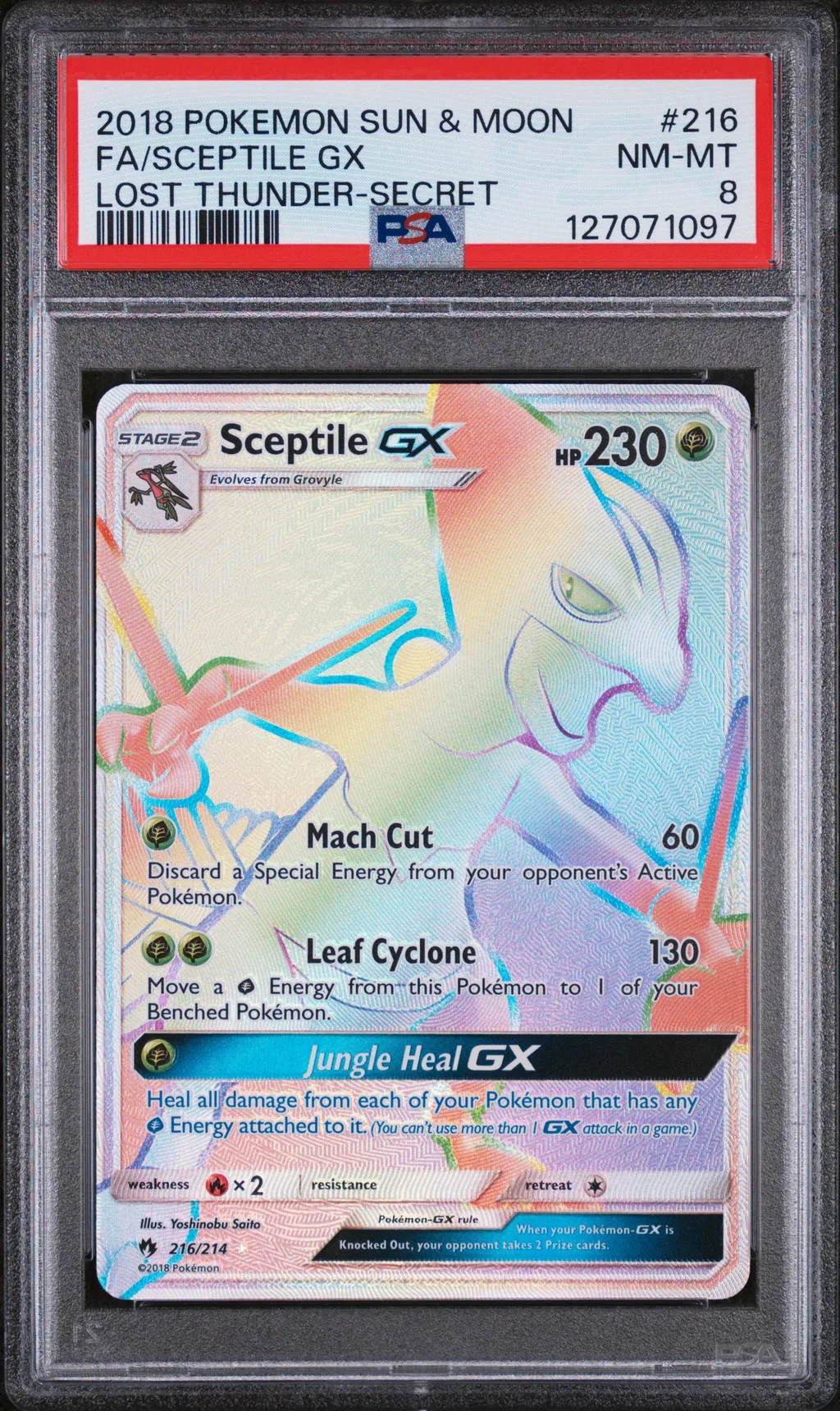 Full Art/Sceptile GX card artwork