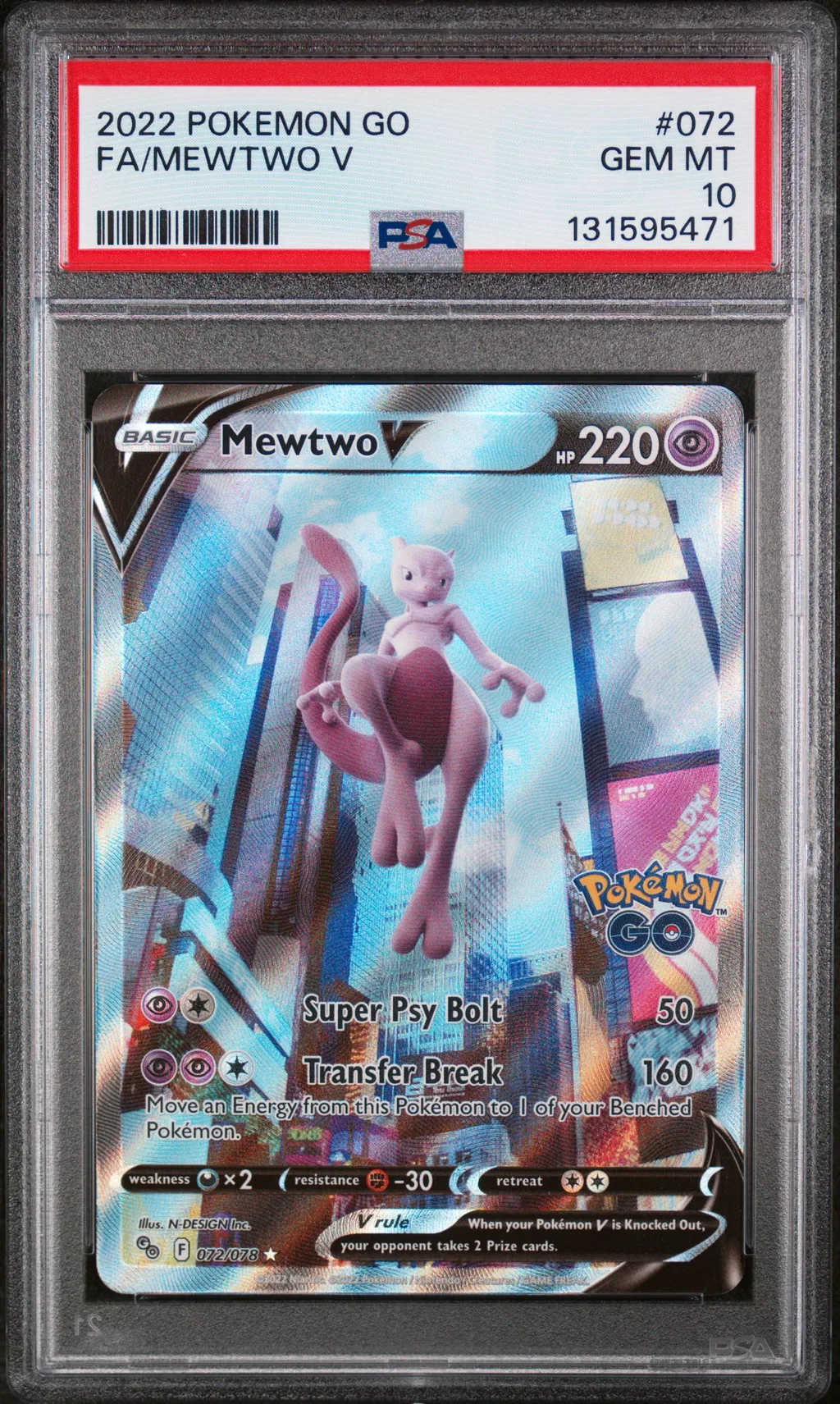 Full Art/Mewtwo V card artwork