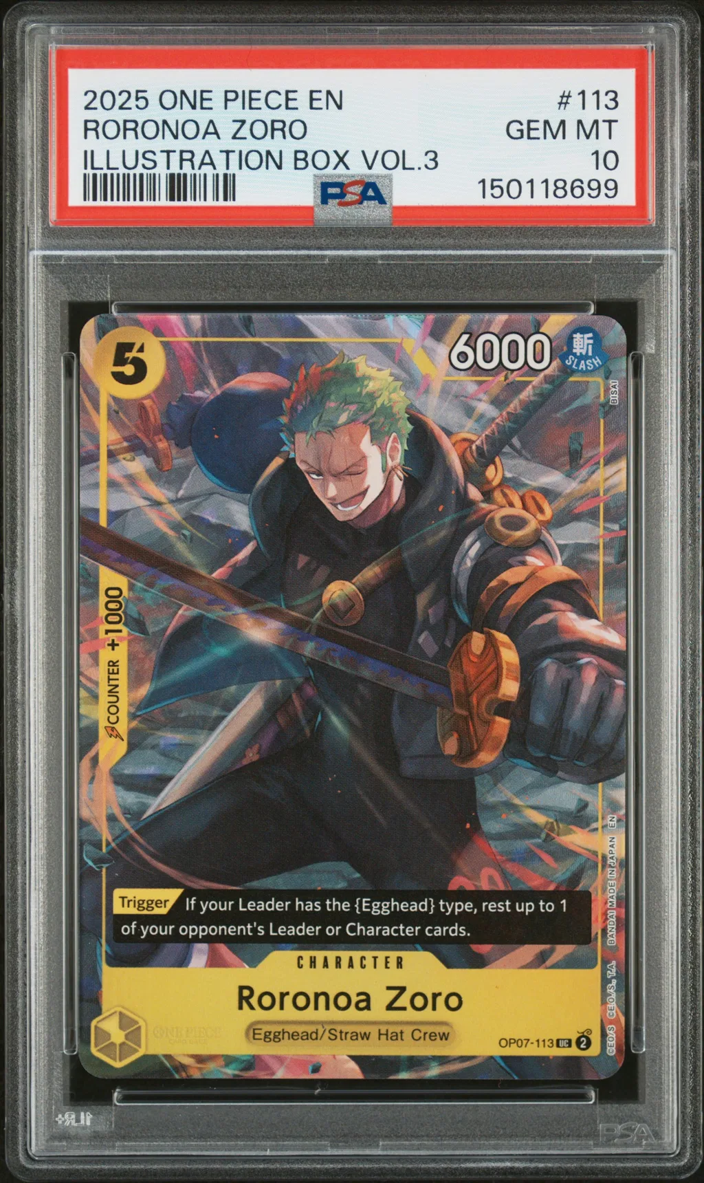 Roronoa Zoro card artwork