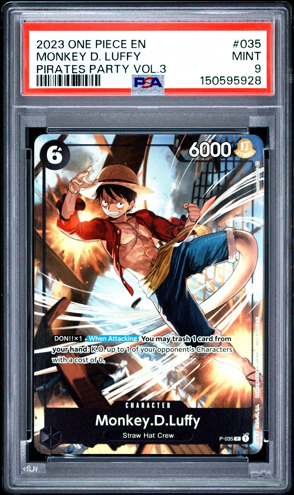 Monkey D. Luffy card artwork