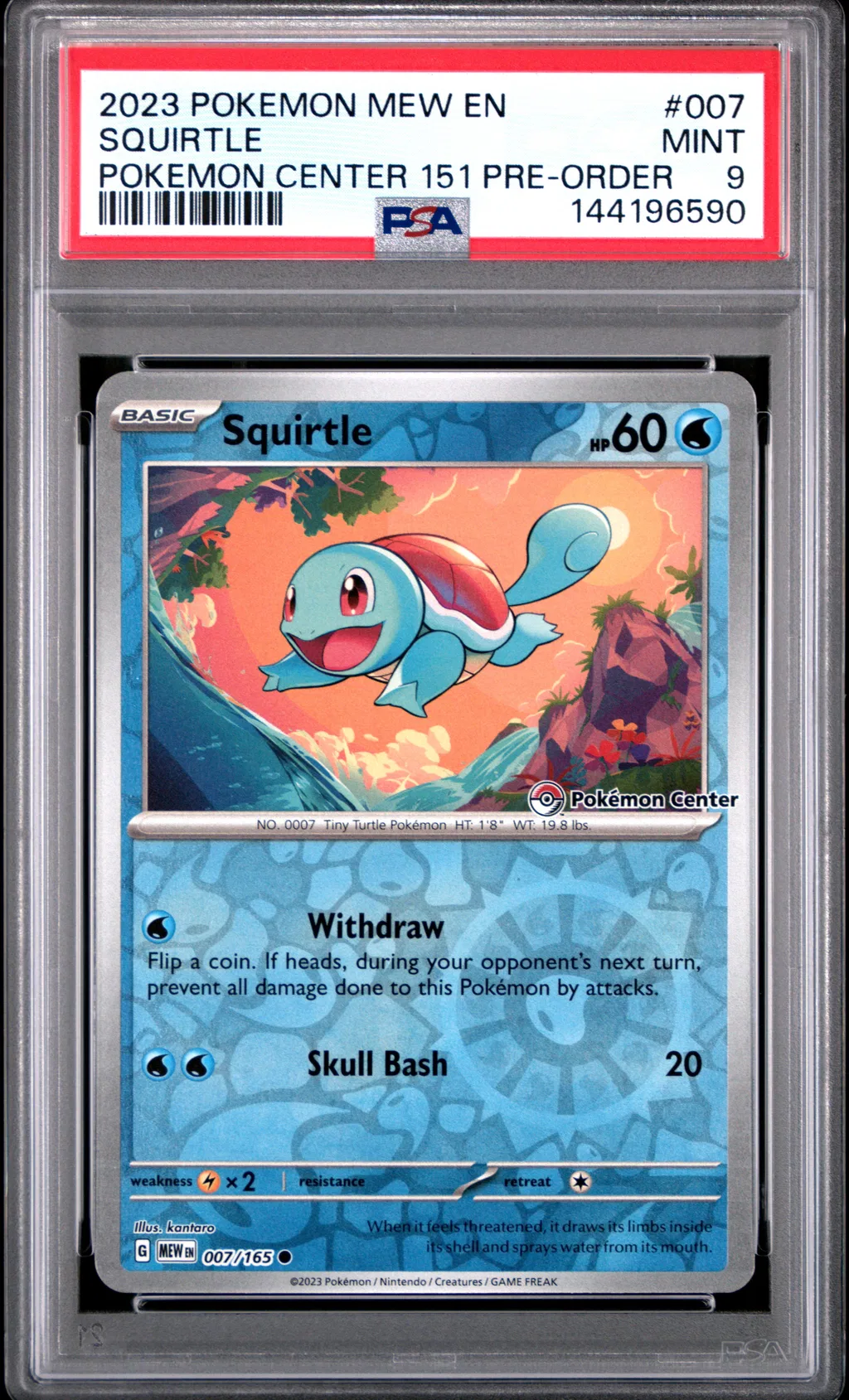 Squirtle card artwork