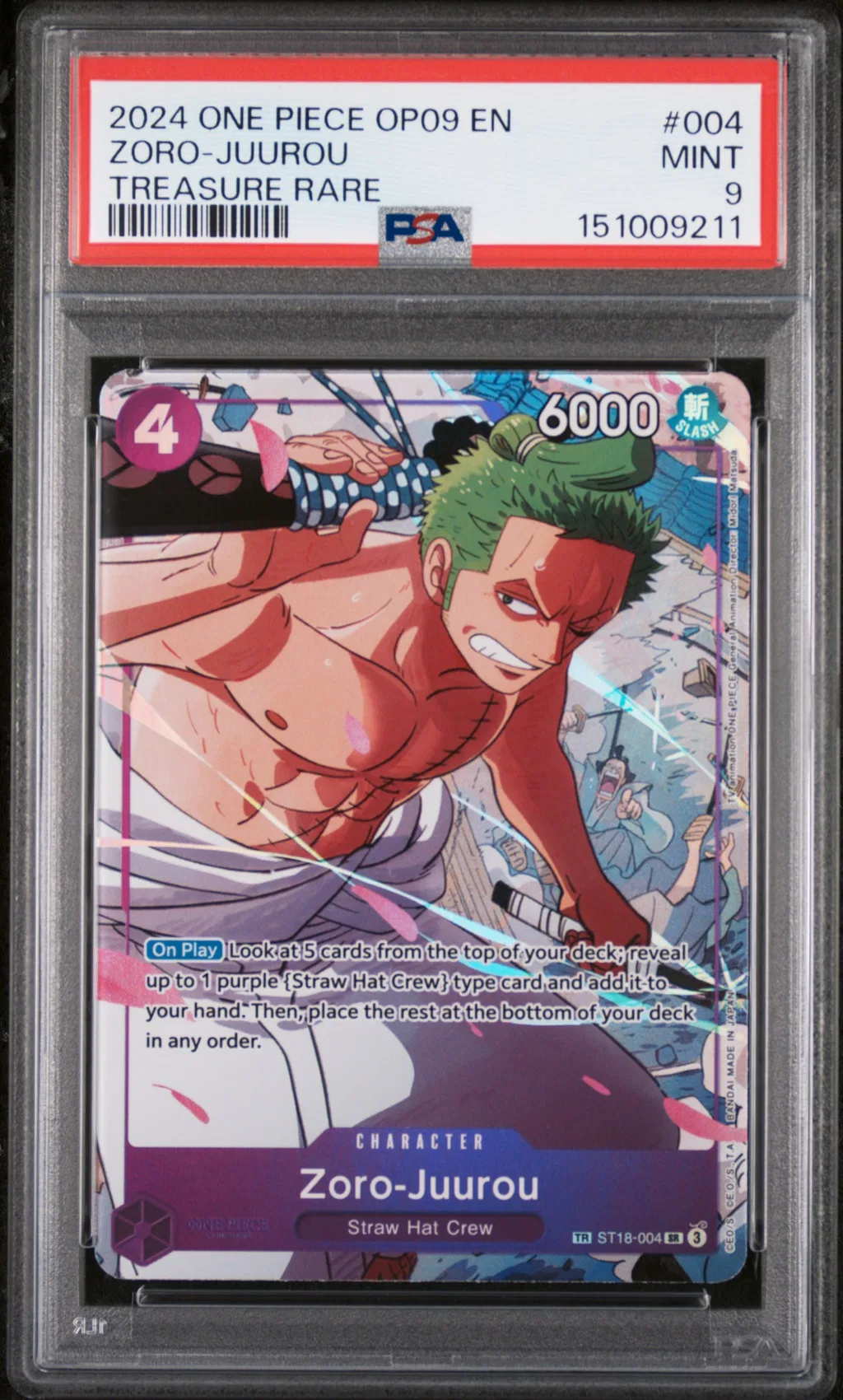 Zoro-Juurou card artwork