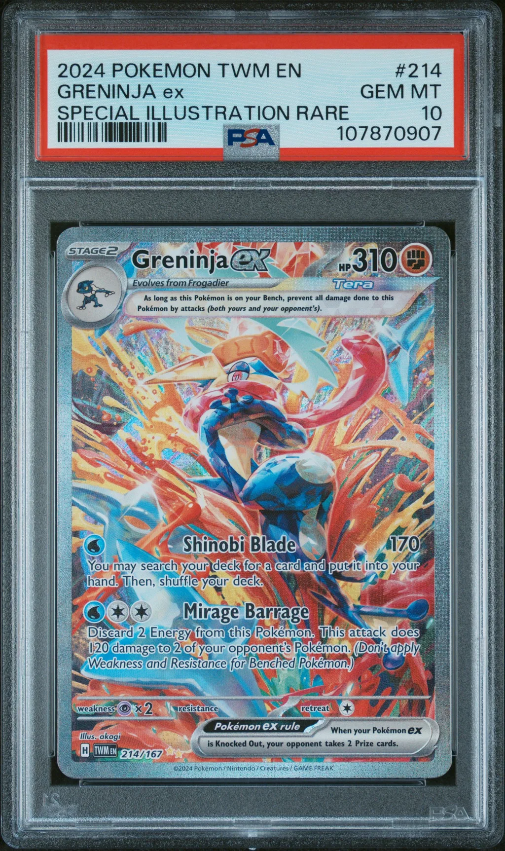 Greninja EX card artwork