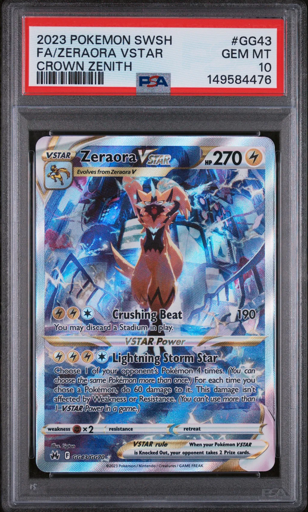 Full Art/Zeraora Vstar card artwork