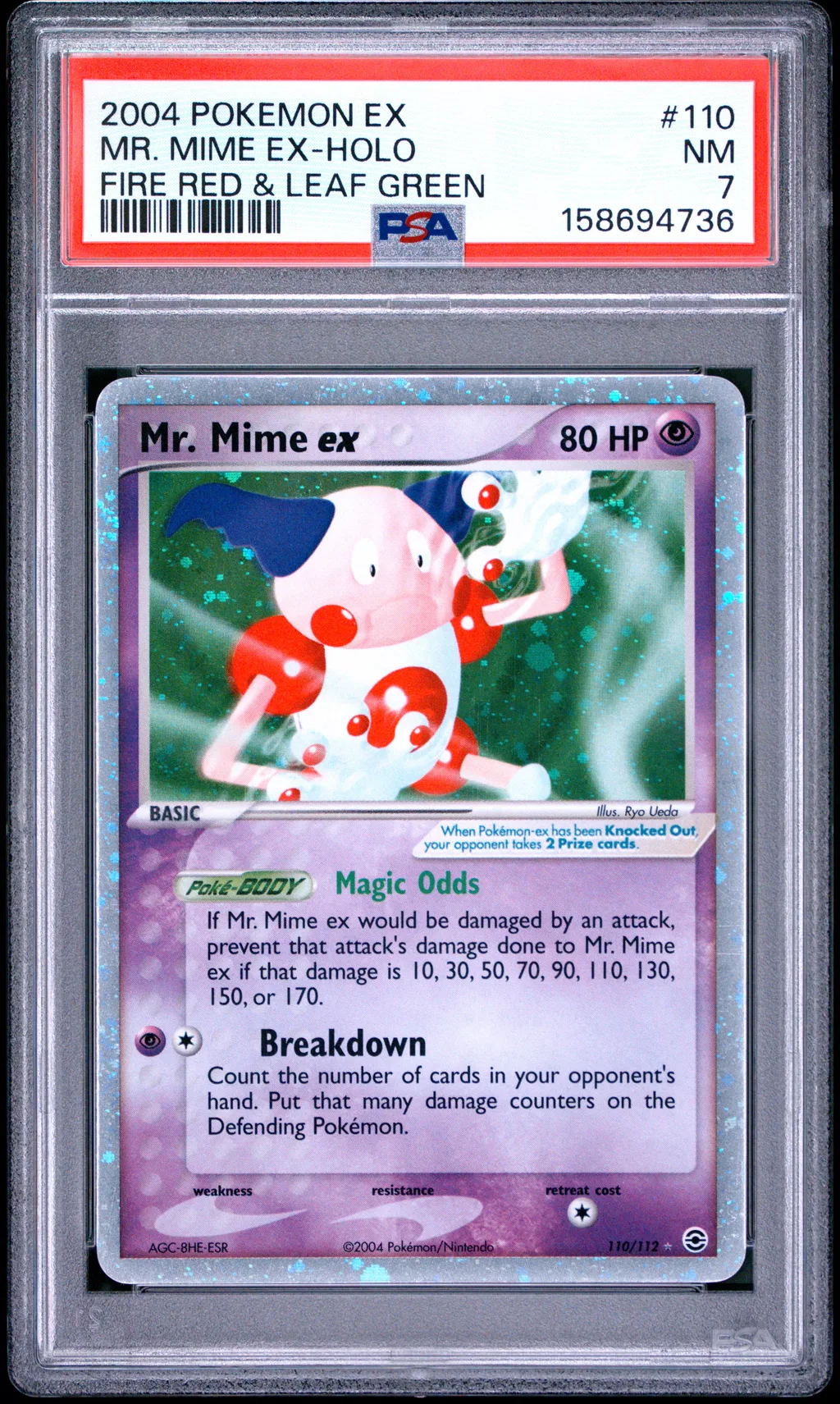 Mr. Mime EX-Holo card artwork