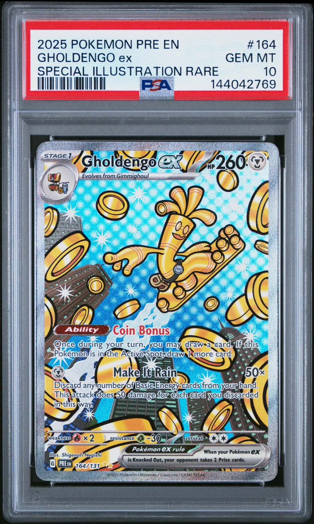 Gholdengo EX card artwork