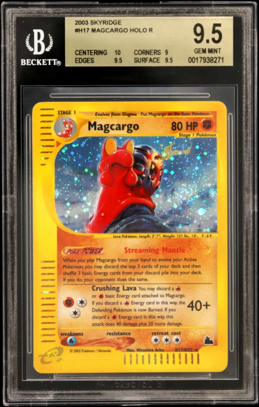 Magcargo-Holo card artwork