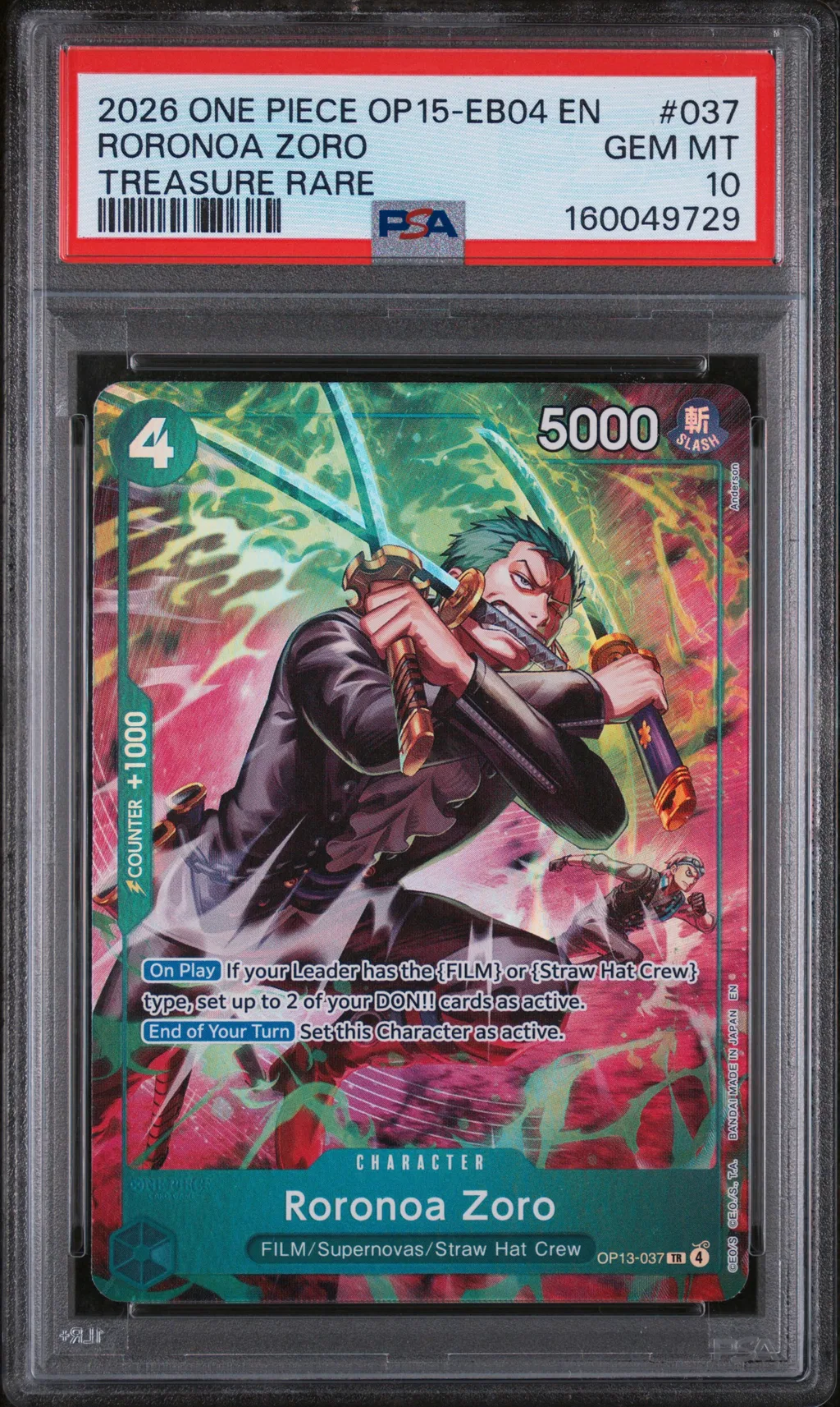 Roronoa Zoro card artwork