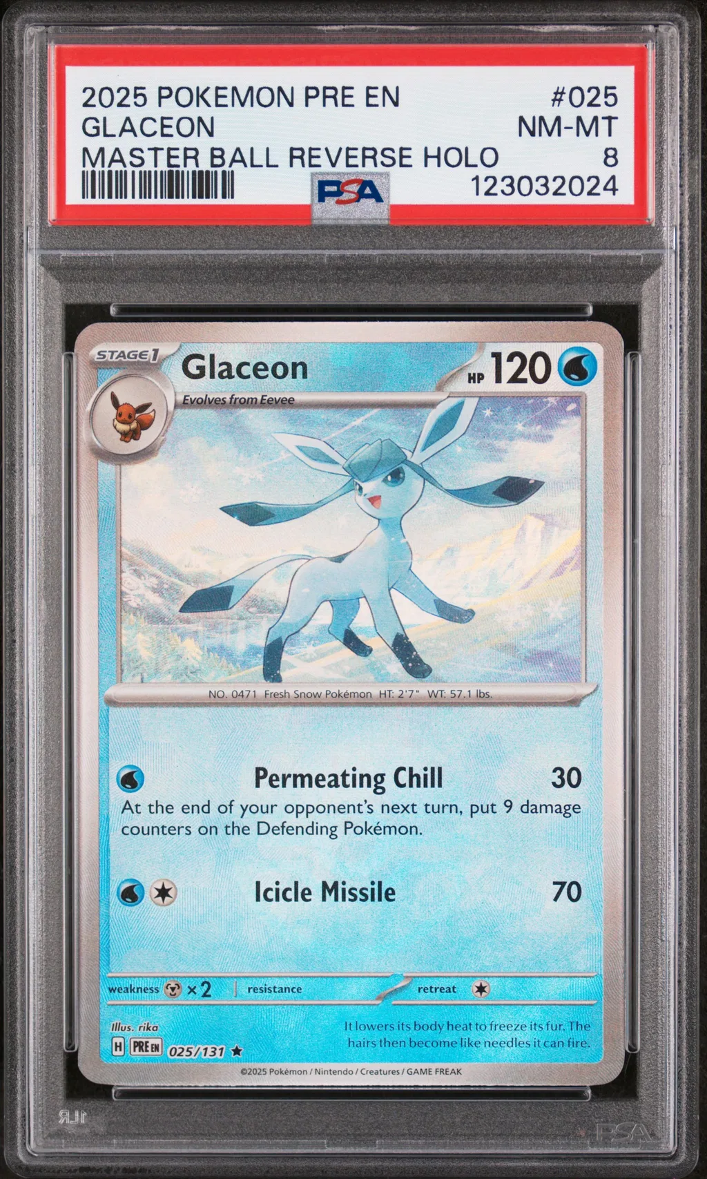 Glaceon card artwork