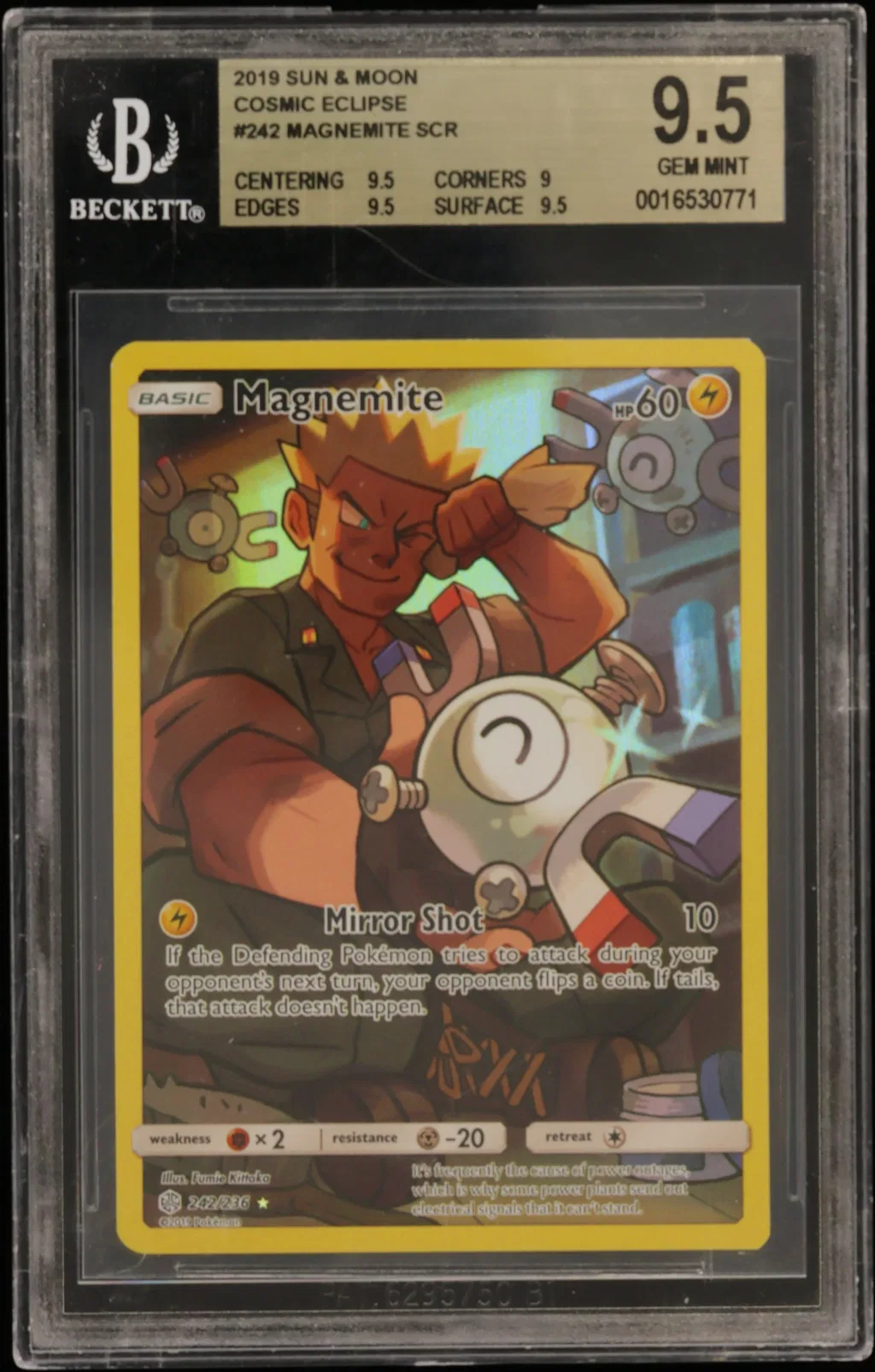 Magnemite SCR card artwork