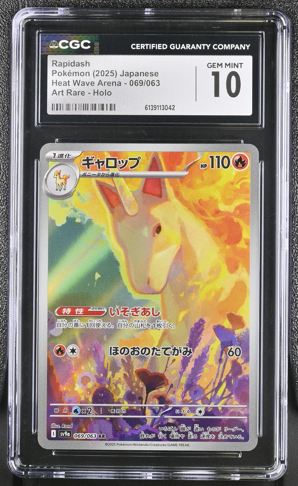Rapidash card artwork