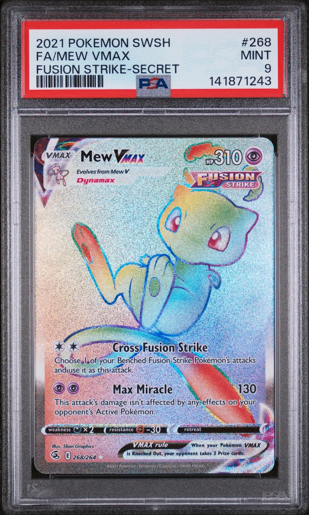 Full Art/Mew Vmax card artwork
