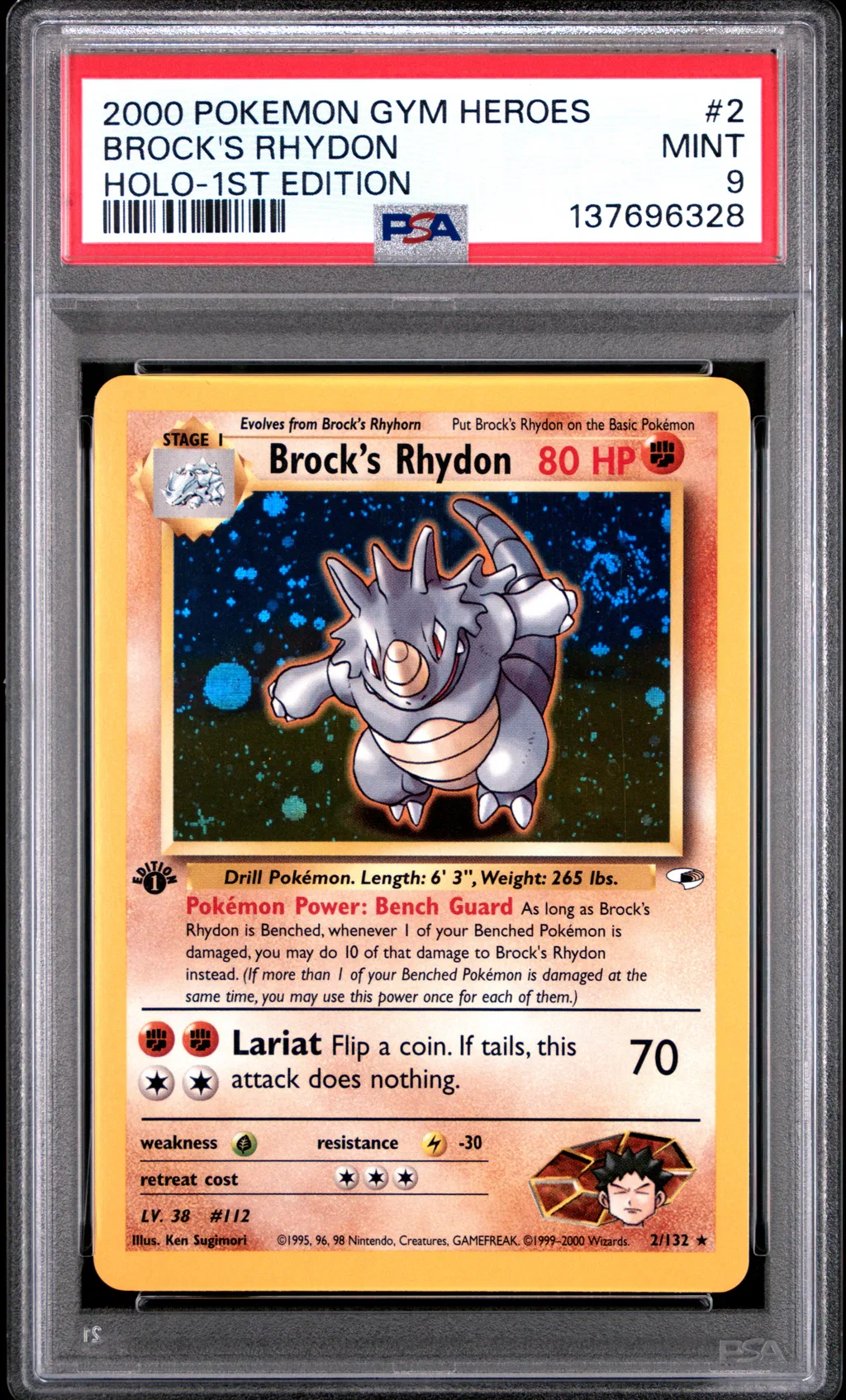 Brock's Rhydon card artwork