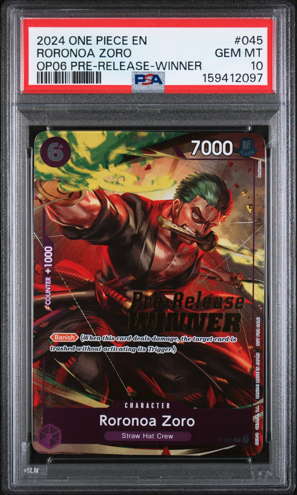 Roronoa Zoro card artwork