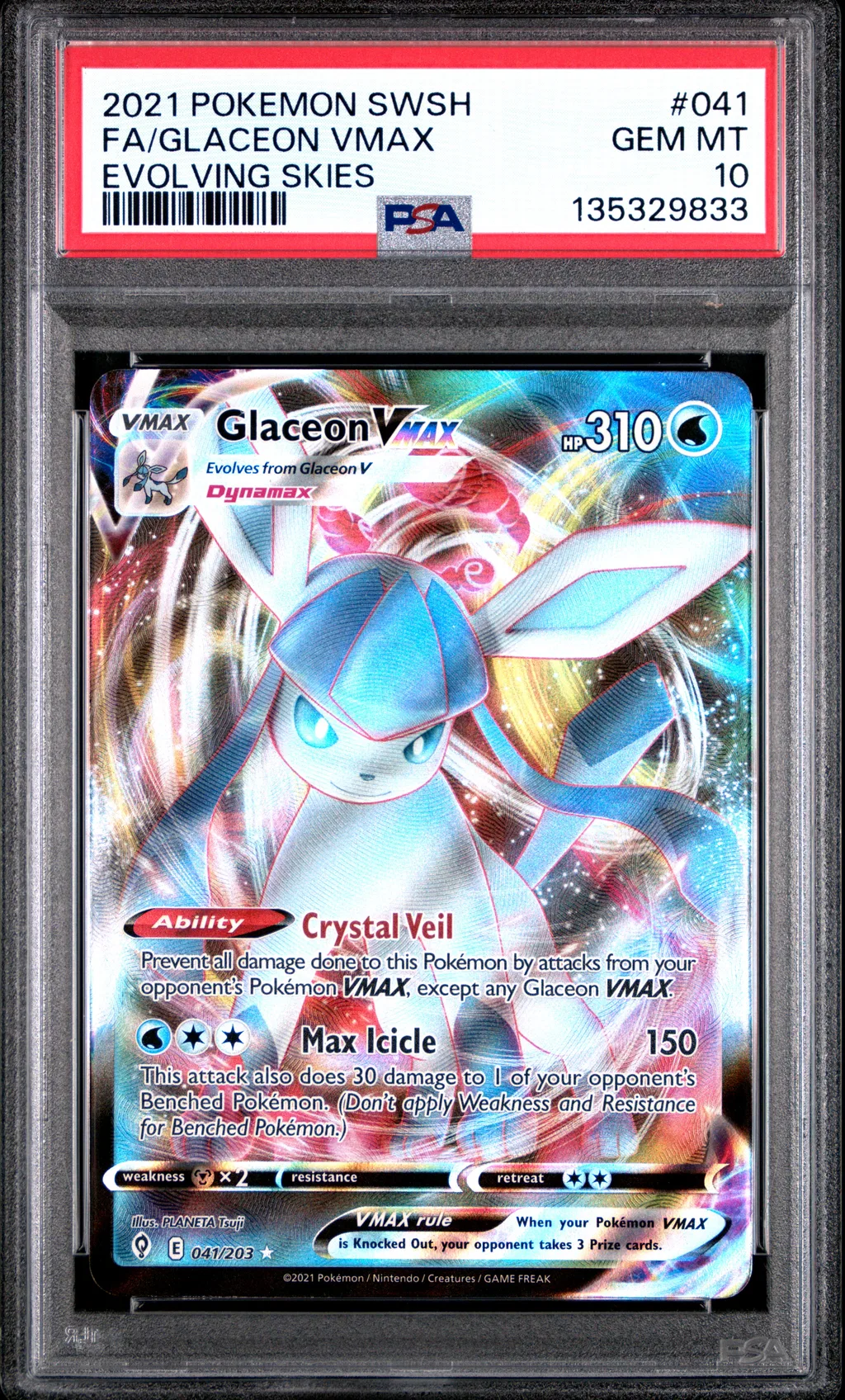 Full Art/Glaceon Vmax card artwork
