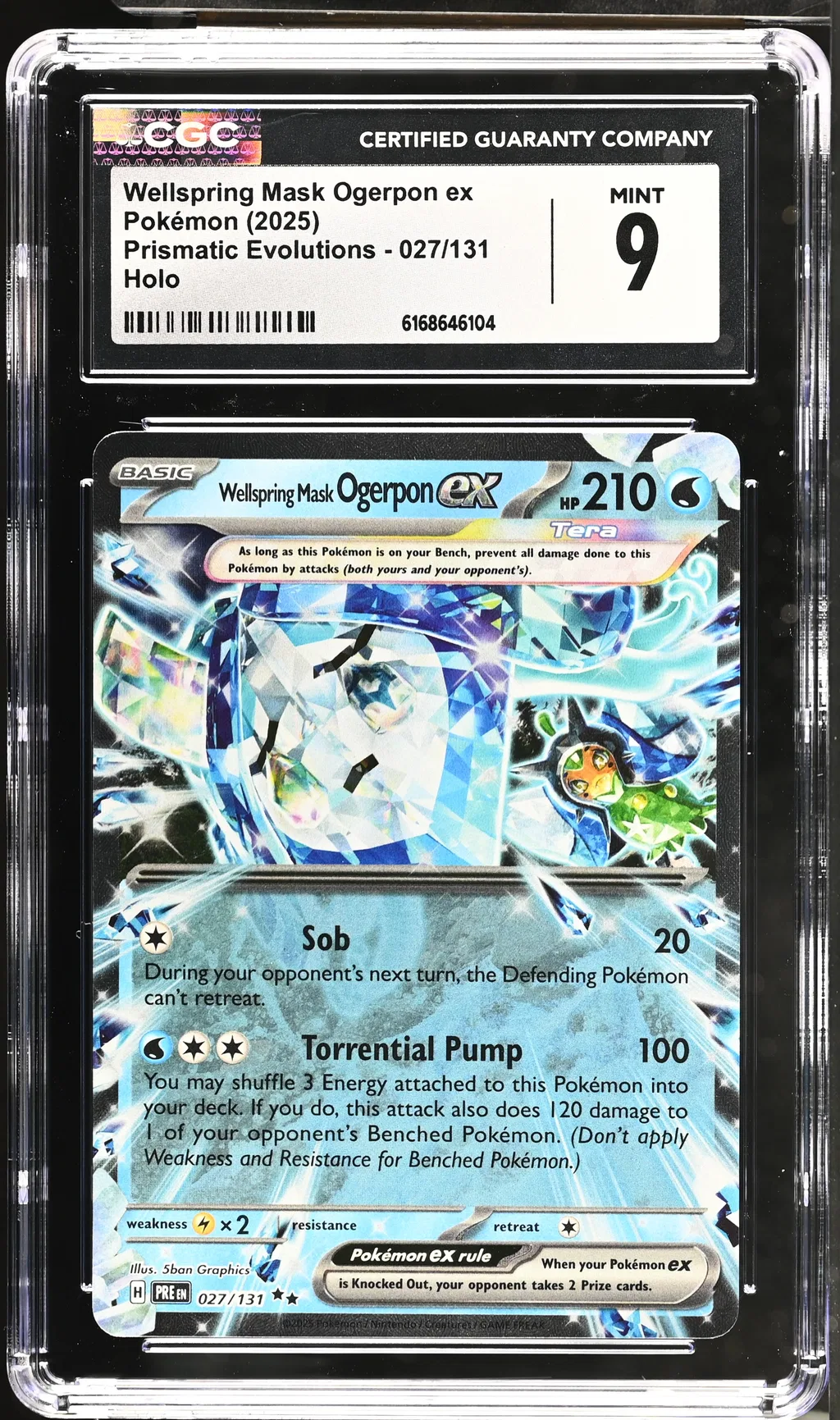 Wellspring Mask Ogerpon ex card artwork