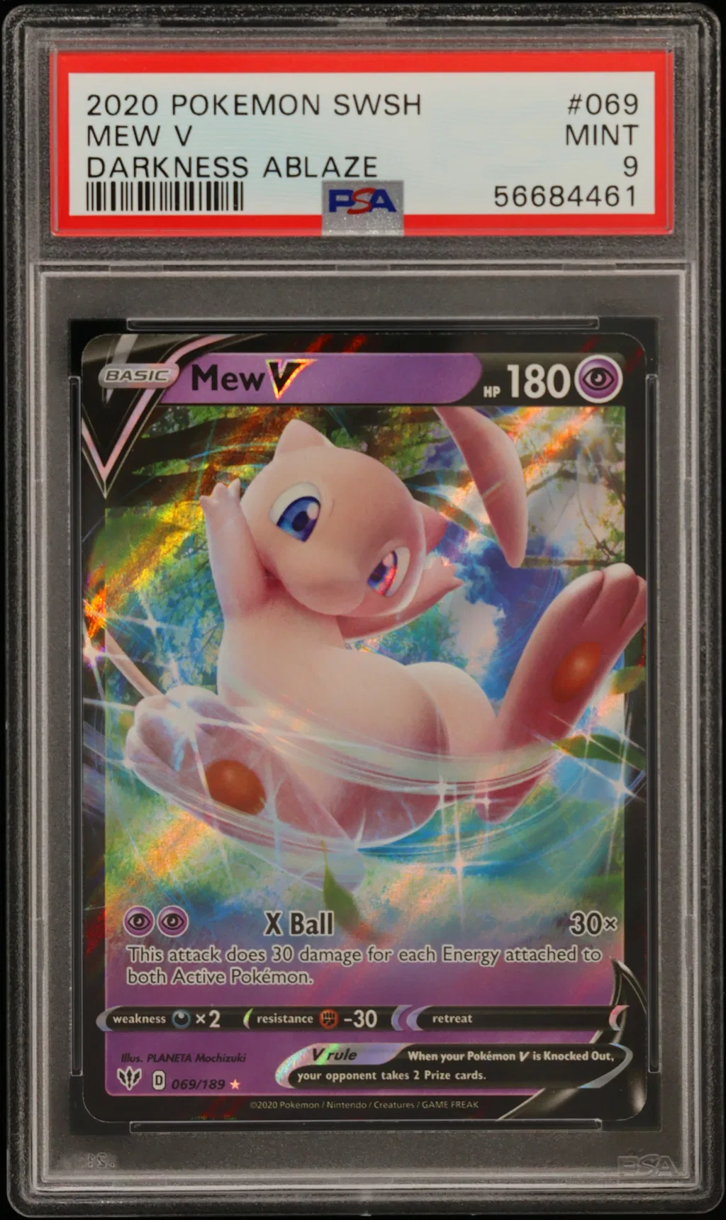 Mew V card artwork