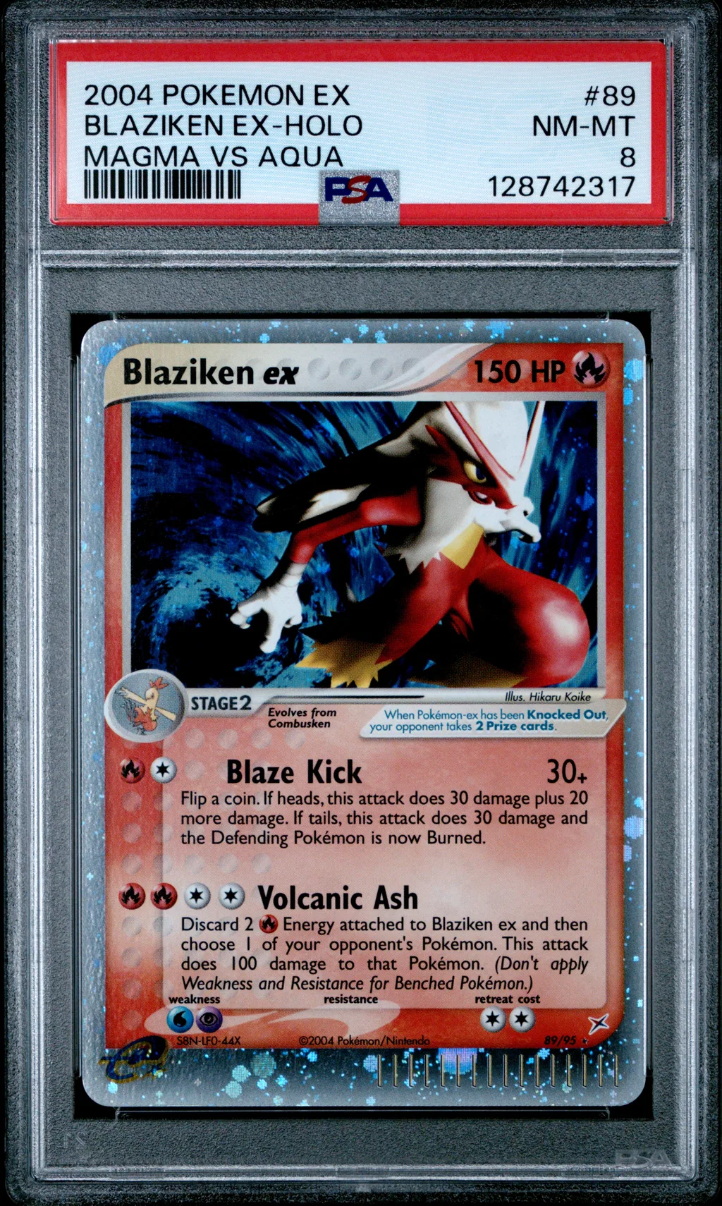 Blaziken EX-Holo card artwork