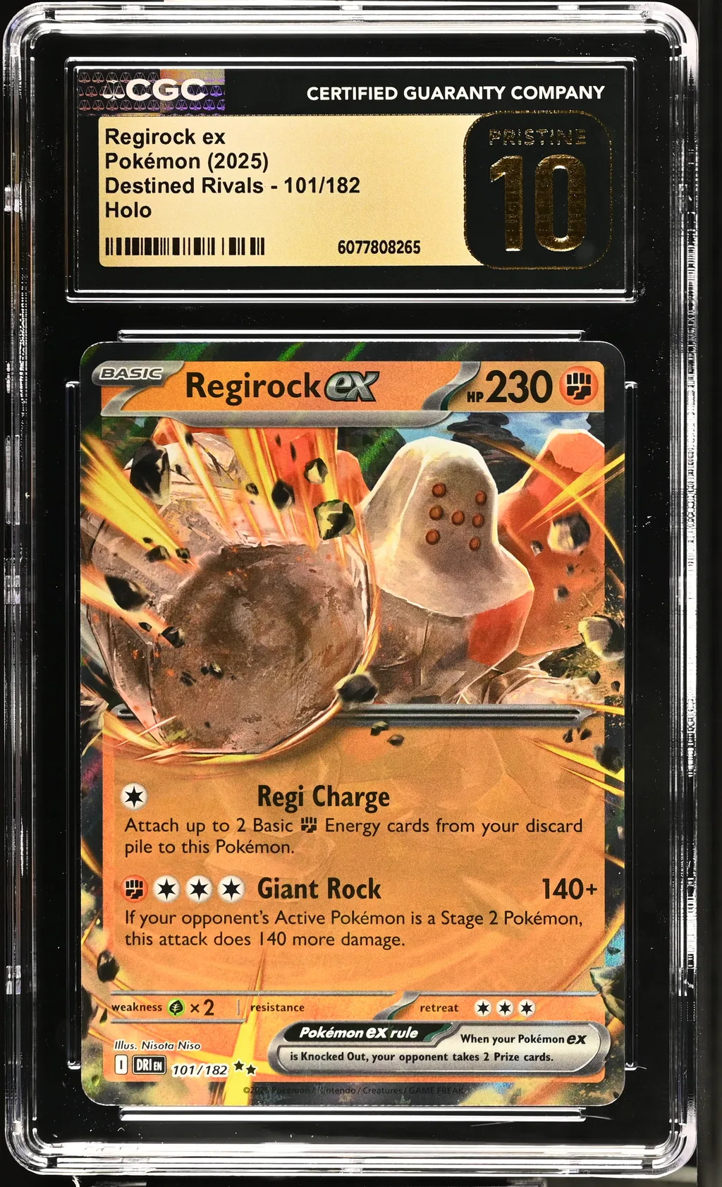 Regirock EX card artwork