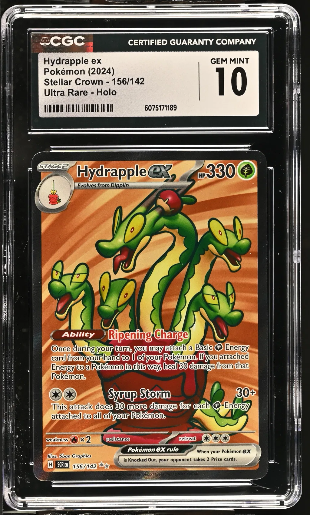 Hydrapple EX card artwork