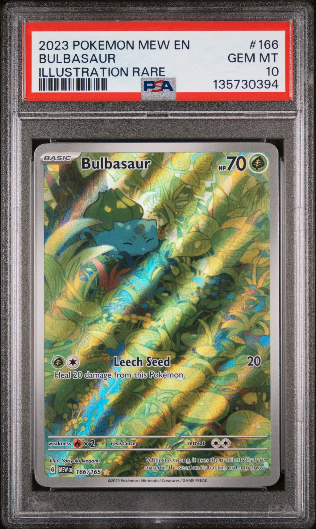 Bulbasaur card artwork