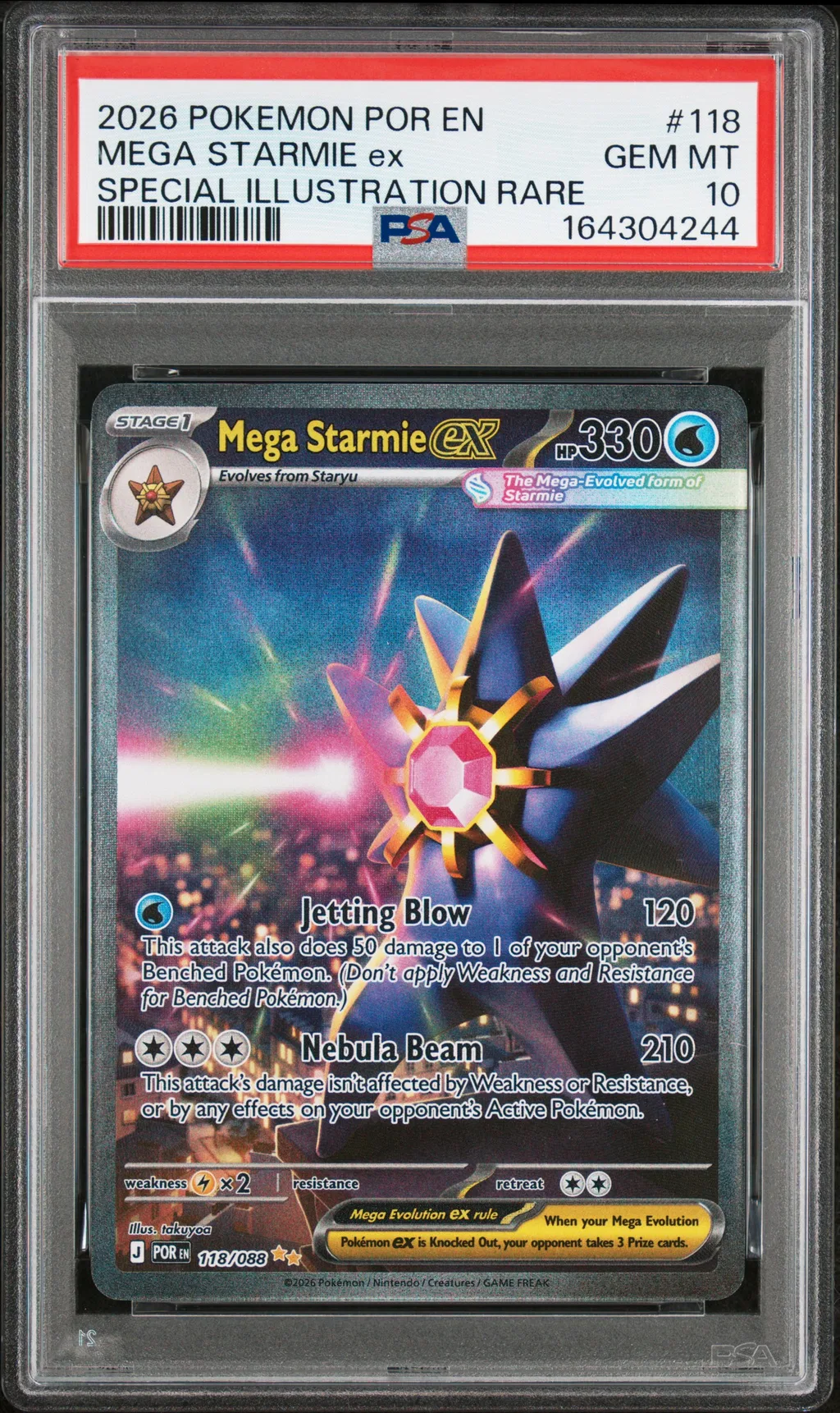Mega Starmie EX card artwork