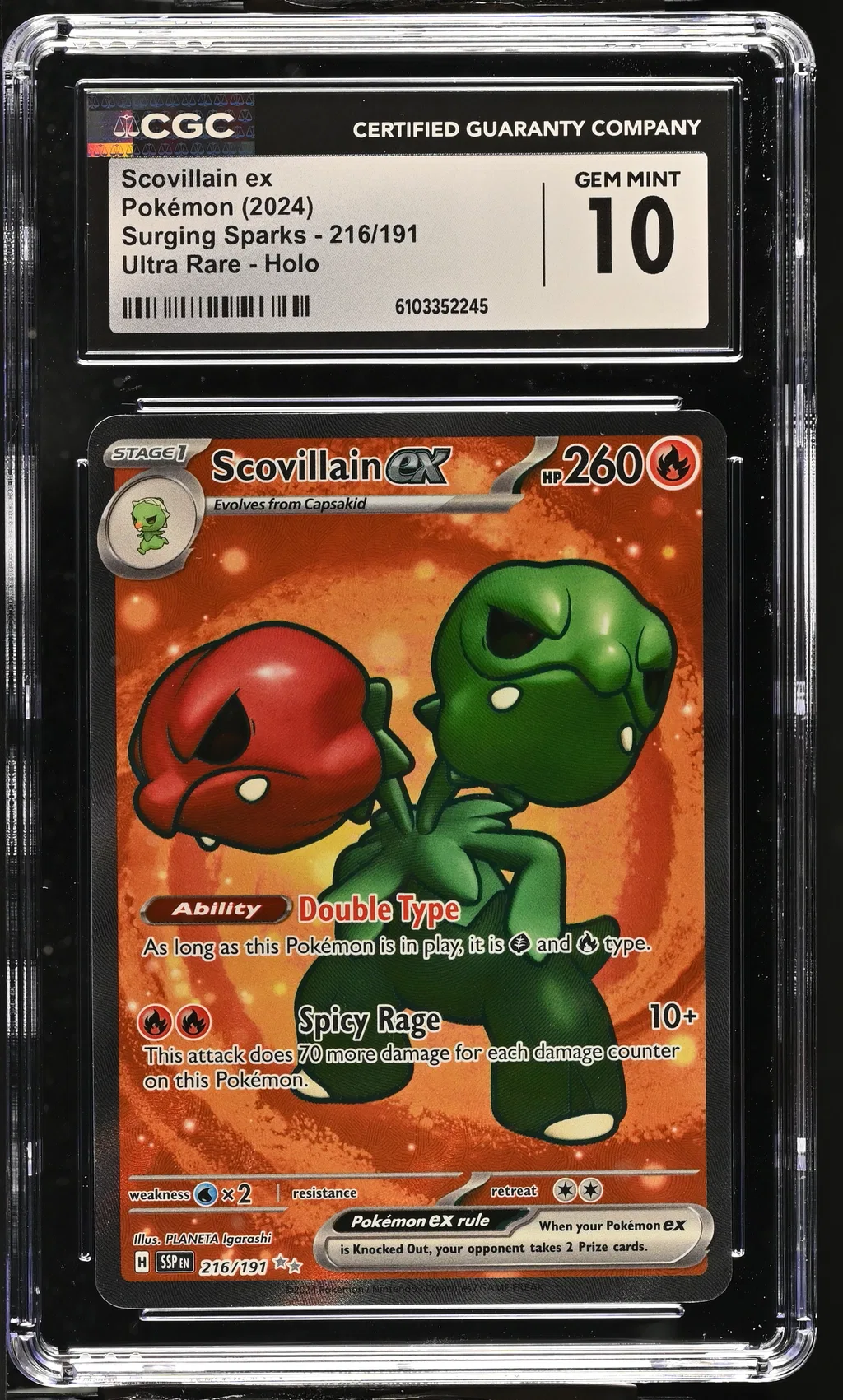 Scovillain EX card artwork
