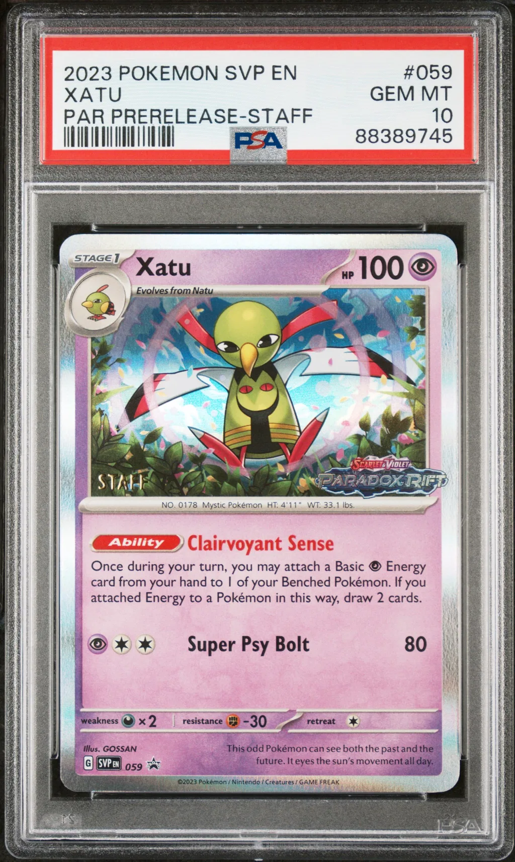 Xatu card artwork