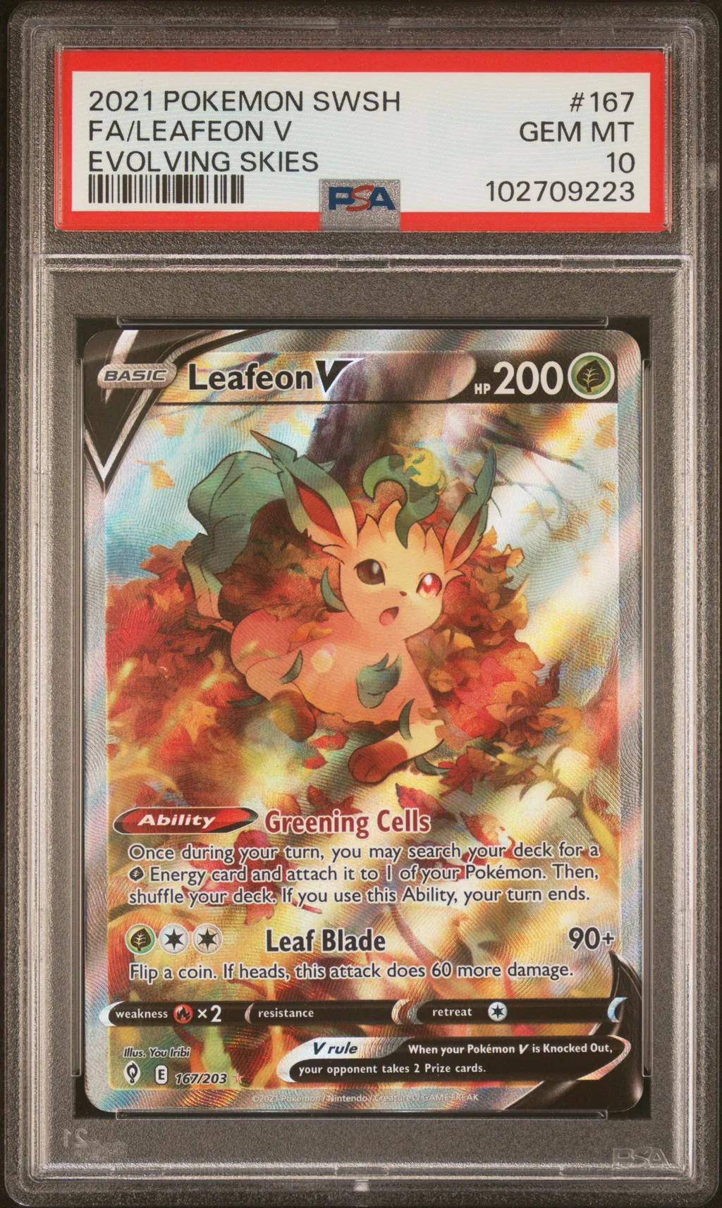 Full Art/Leafeon V card artwork