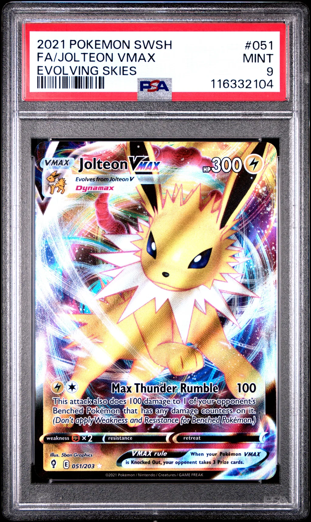 Full Art/Jolteon Vmax card artwork