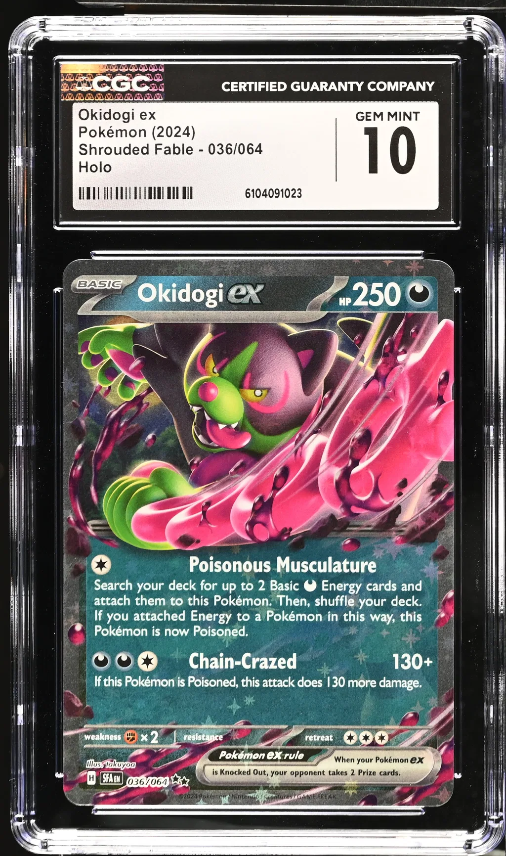 2024 #036 Okidogi Ex CGC 10 Shrouded Fable - Sfa En - English