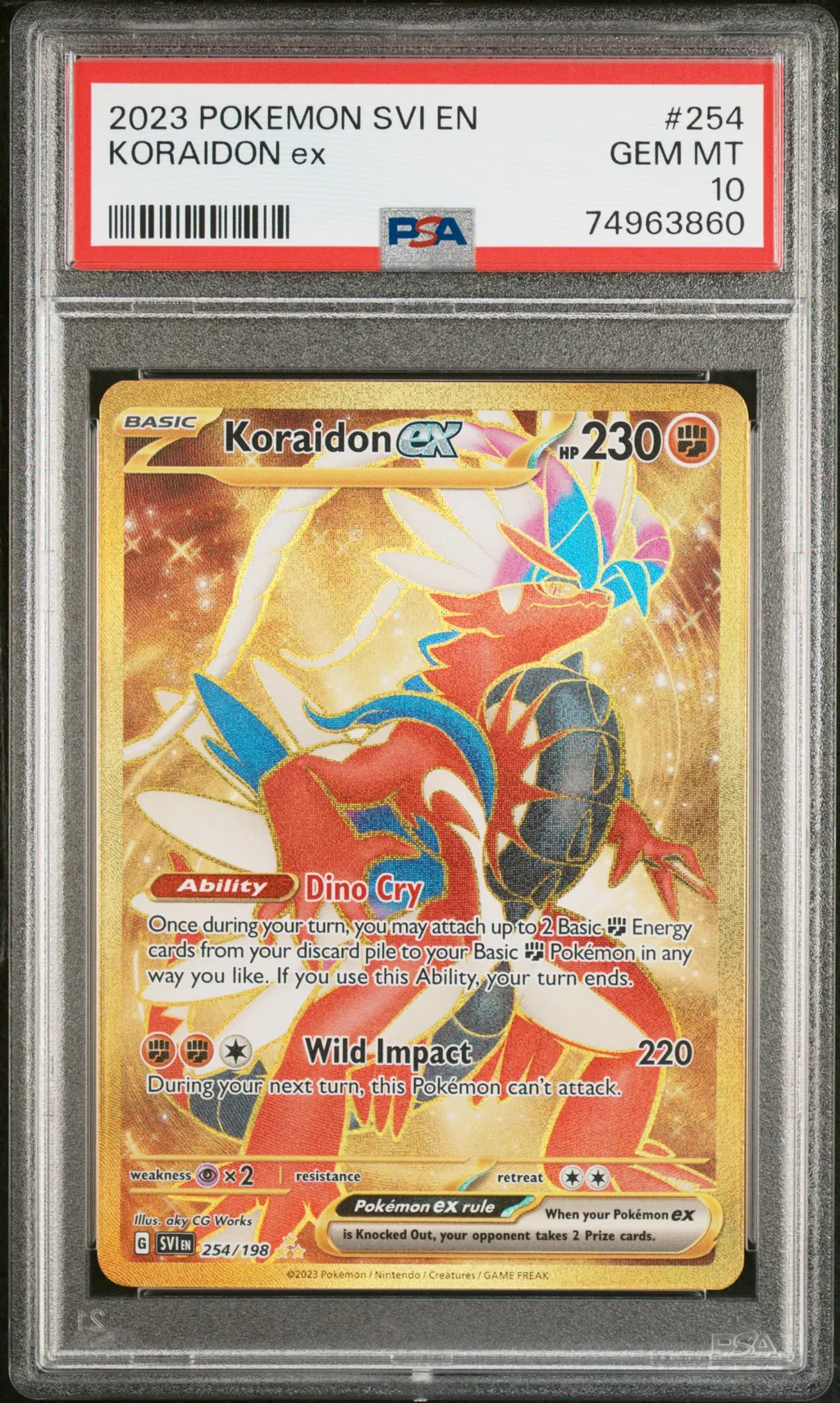 Koraidon EX card artwork