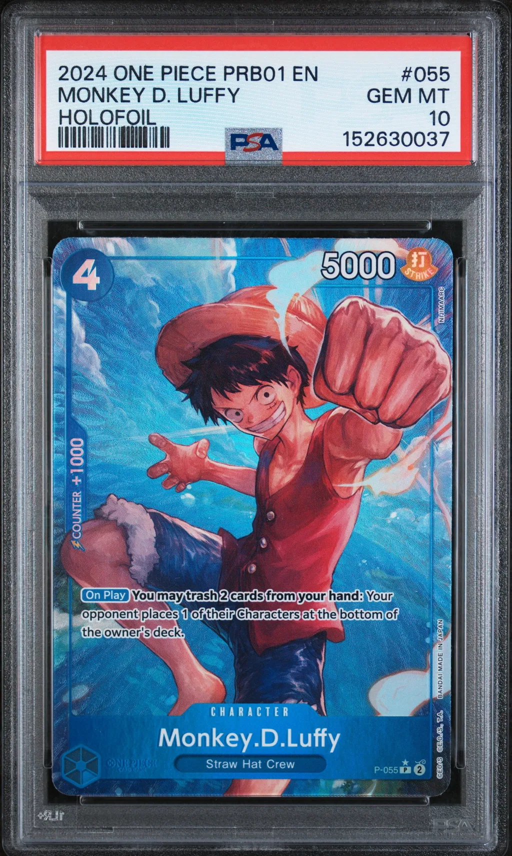 Monkey D. Luffy card artwork