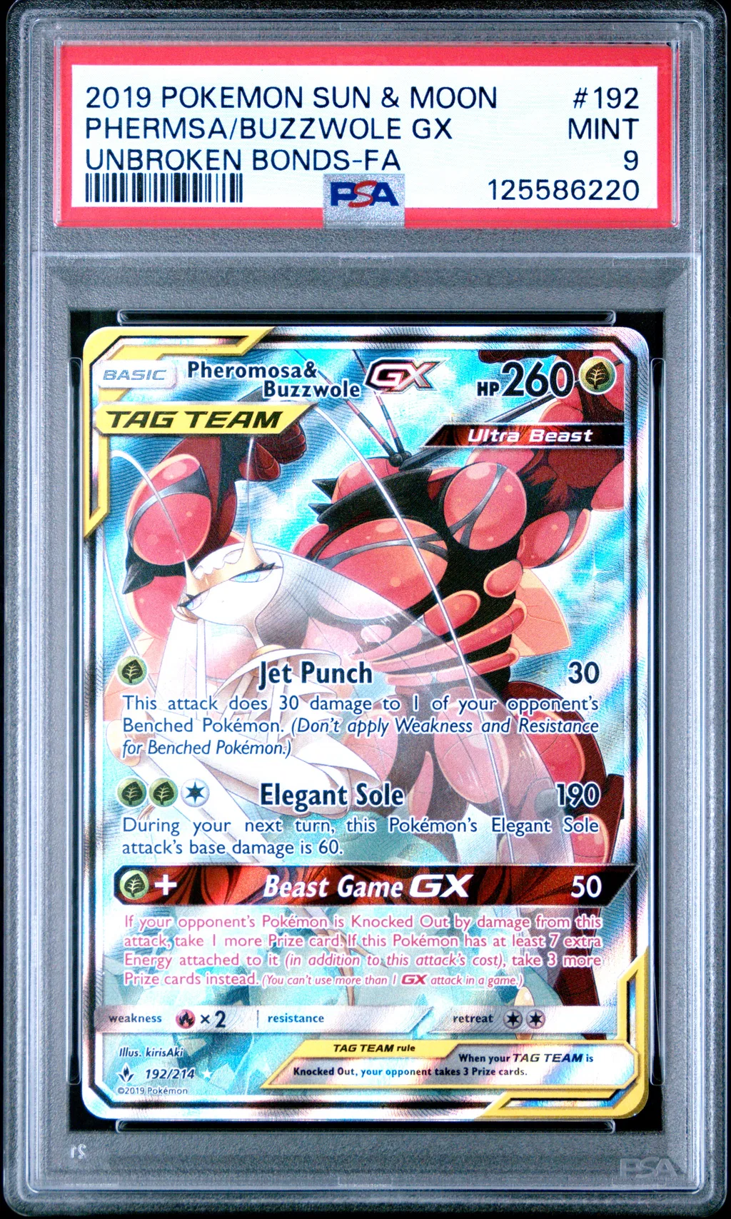 Full Art/Pheromosa & Buzzwole GX card artwork