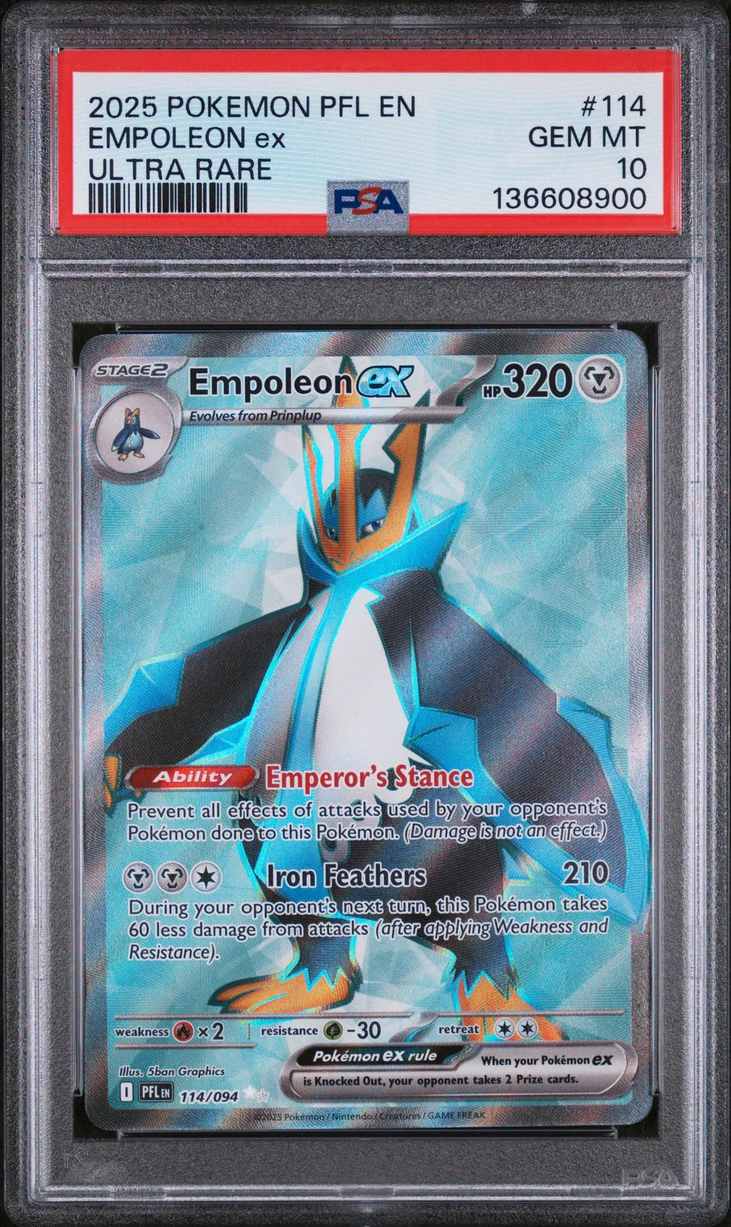 Empoleon EX card artwork