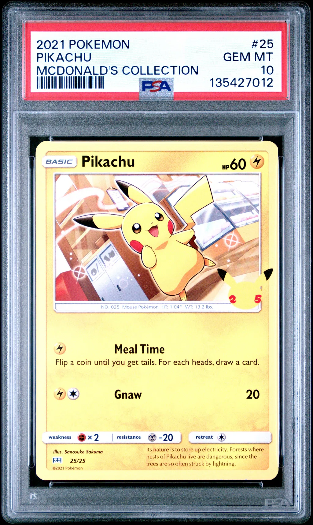 Pikachu card artwork