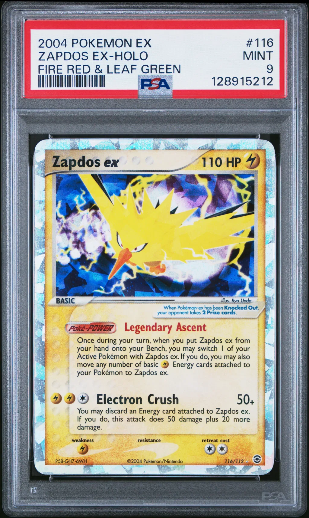 Zapdos EX-Holo card artwork