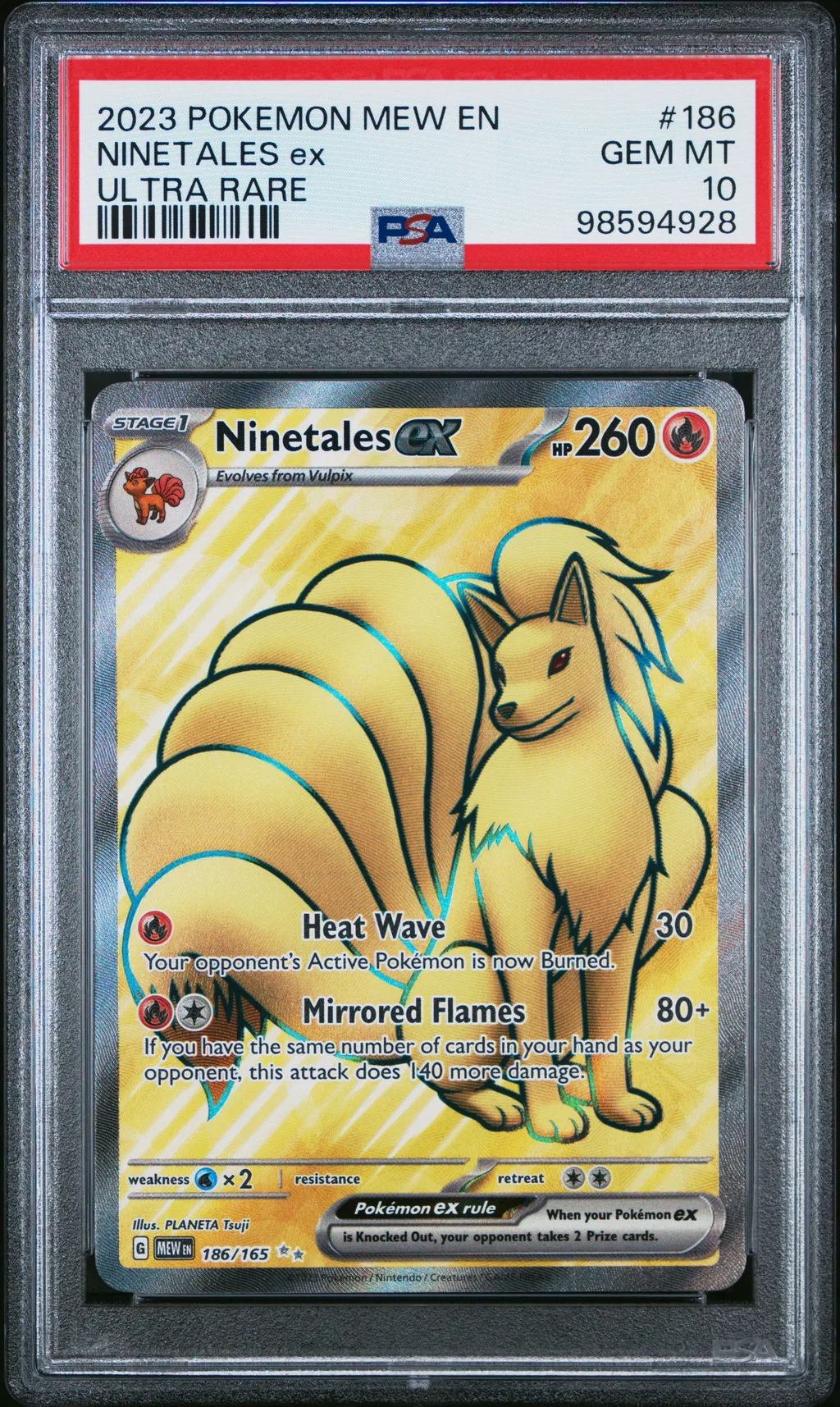 Ninetales EX card artwork