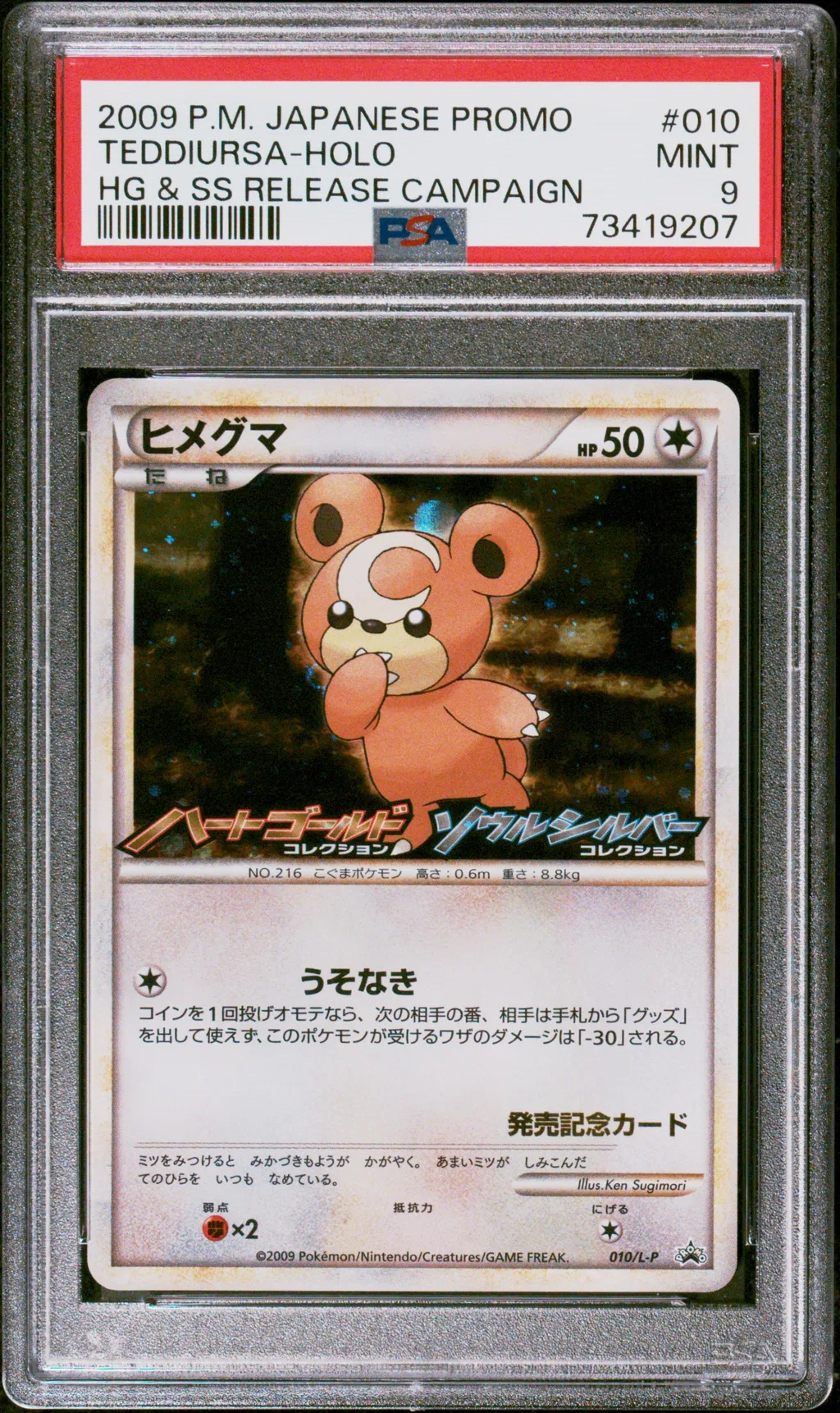 Teddiursa-Holo card artwork
