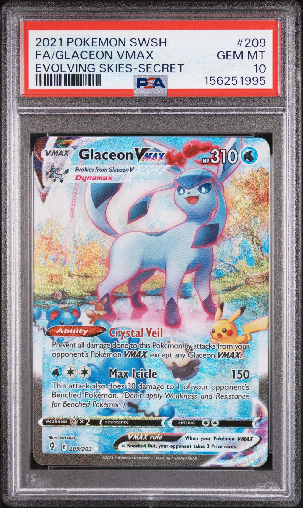 Full Art/Glaceon Vmax card artwork