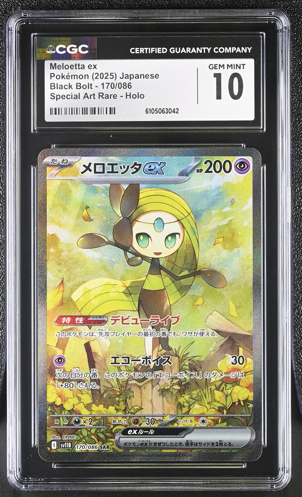 Meloetta EX card artwork
