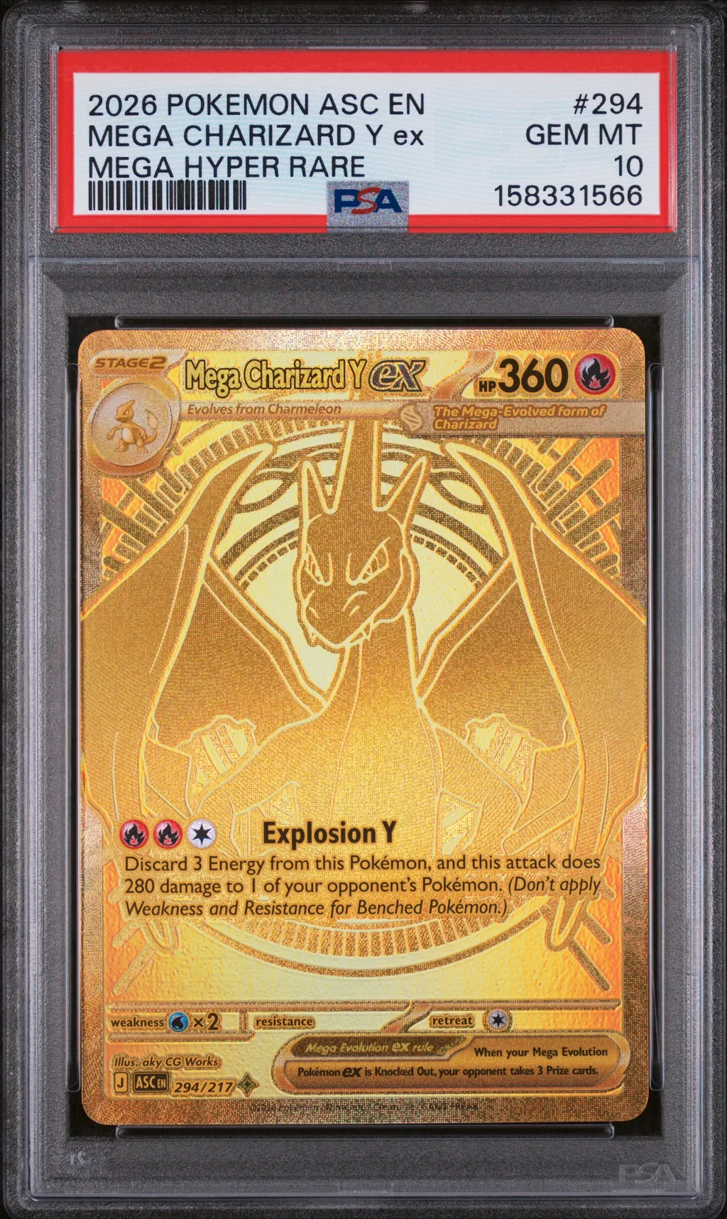 Mega Charizard Y EX card artwork